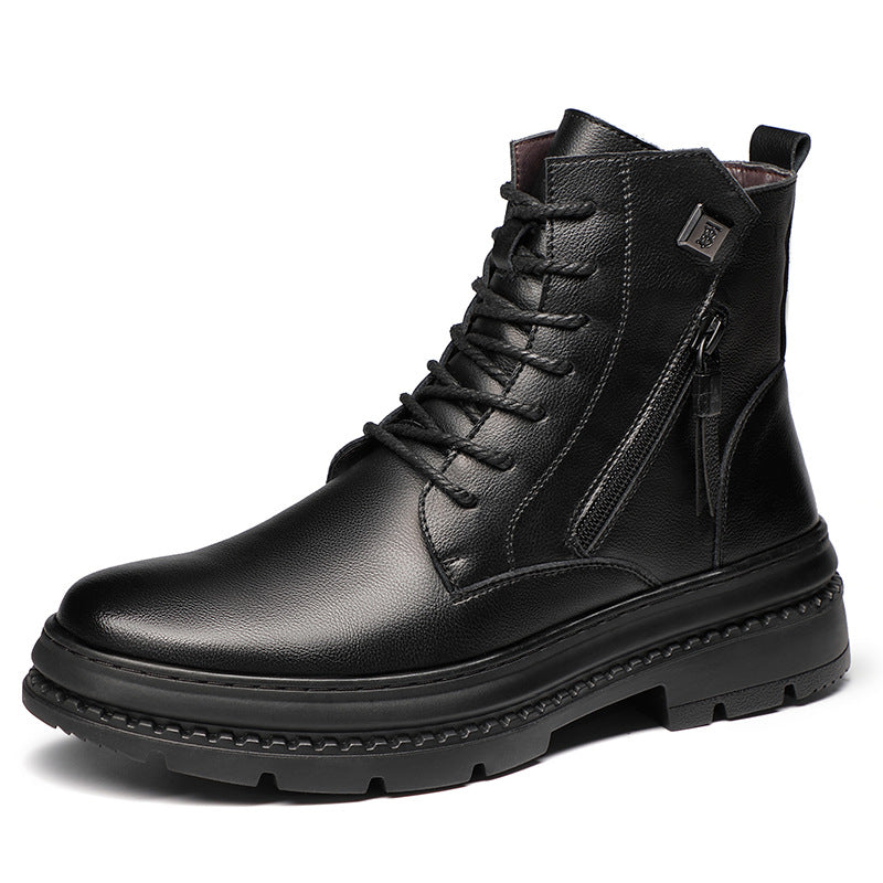 Men's Winter Wool Martin Fur Integrated Cotton Men's Shoes