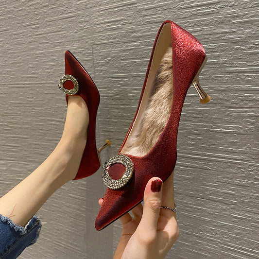 Women's Style Sexy Night Club Pointed Bride Women's Shoes