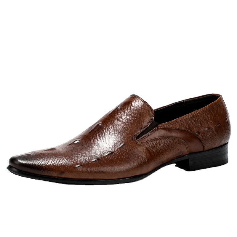 Men's Genuine Formal Top Layer Cowhide British Leather Shoes