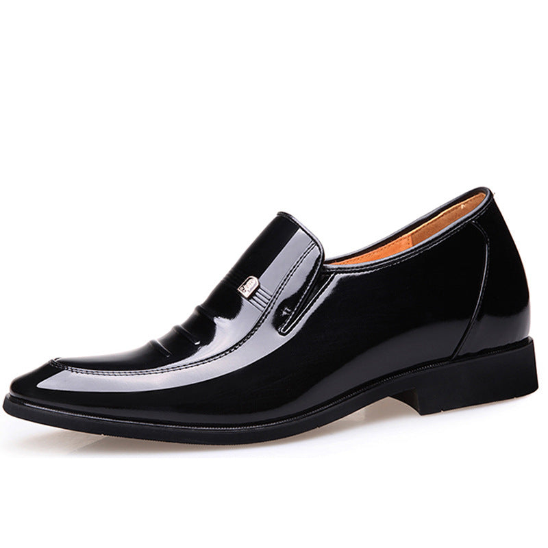 Men's Head Business Formal Height Increasing Insole Leather Shoes