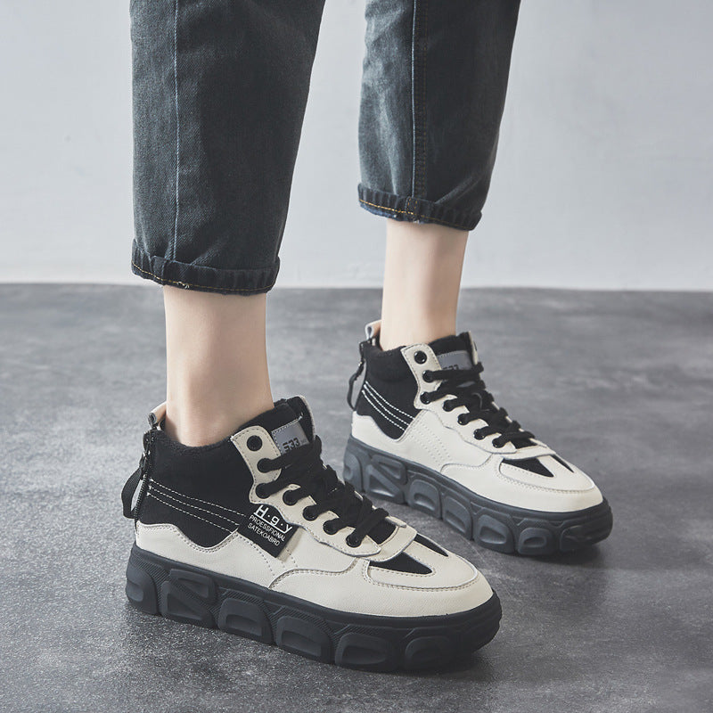 Women's Fleece-lined Platform Trendy Cotton Sports Board Women's Shoes