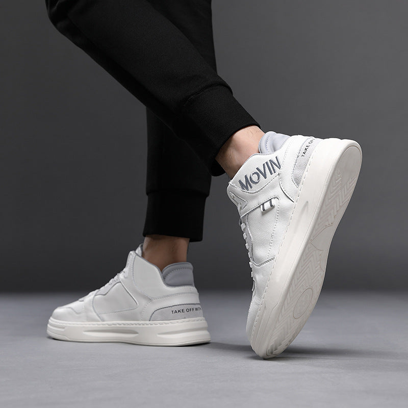 Men's Genuine Made Korean Versatile High Waist Sneakers