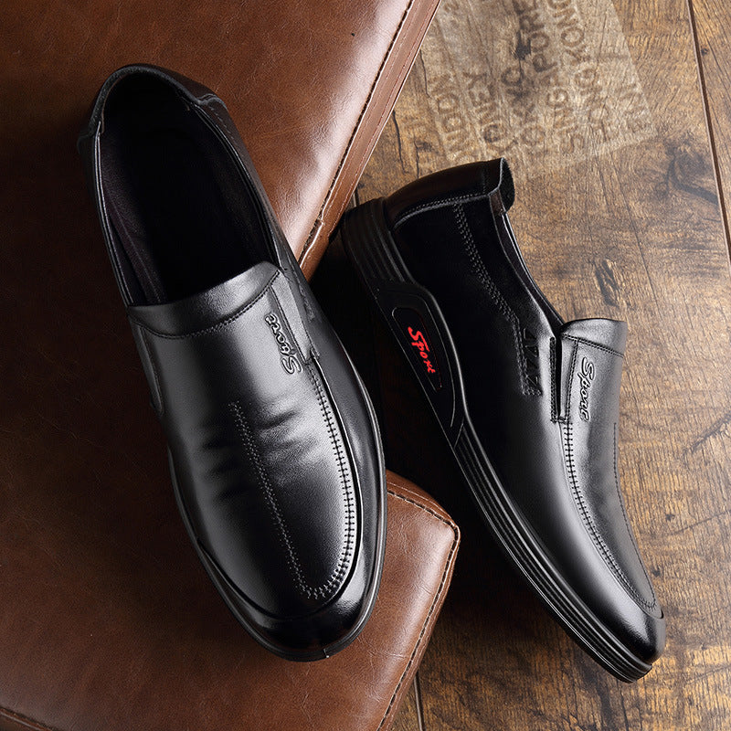 Men's Genuine Business Tods First Layer Cowhide Casual Shoes
