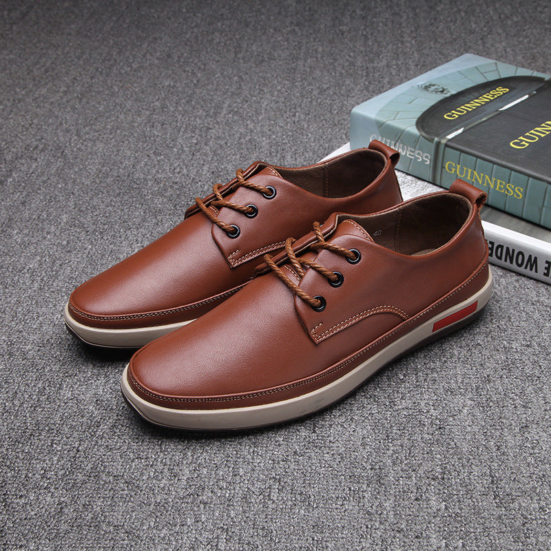 Men's Autumn Genuine Flat Bottom Comfort Casual Shoes