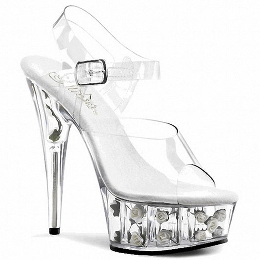 Women's Fashion Rose Nightclub High Peep Toe Sandals