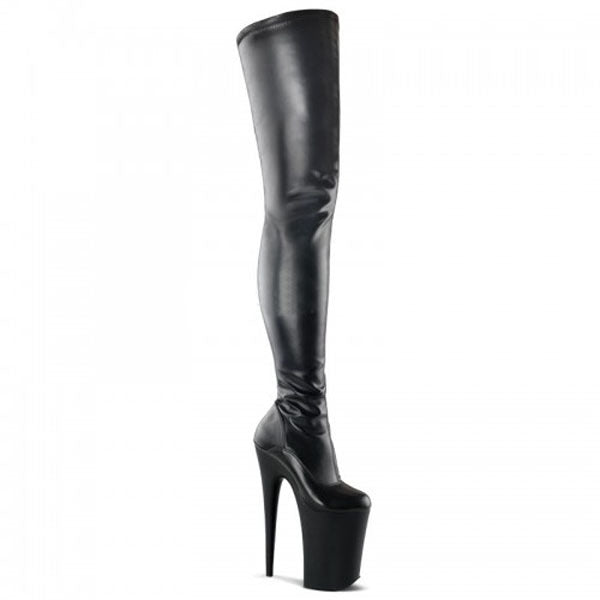 Women's High Patent Platform Nightclub Over The Boots