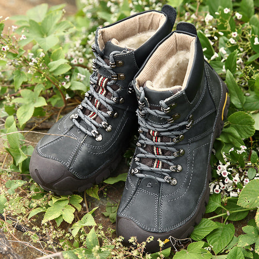 Men's Cotton Outdoor Climbing Frosted Top Layer Sneakers