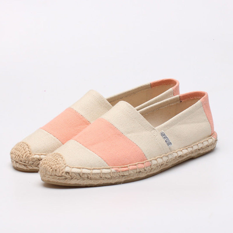 Women's & Men's Round Head Breathable Korean Style Flat Casual Shoes