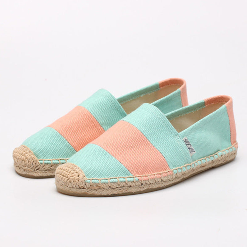Women's & Men's Round Head Breathable Korean Style Flat Casual Shoes