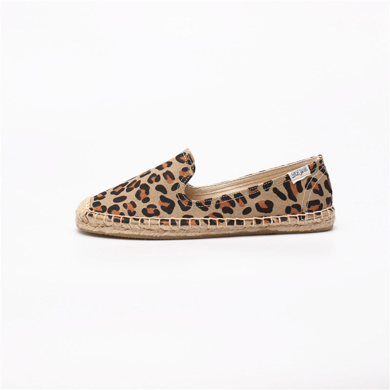 Women's Low Top Pumps Printed Fashion Cotton Canvas Shoes