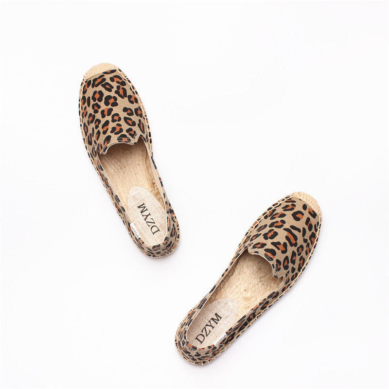 Women's Low Top Pumps Printed Fashion Cotton Canvas Shoes