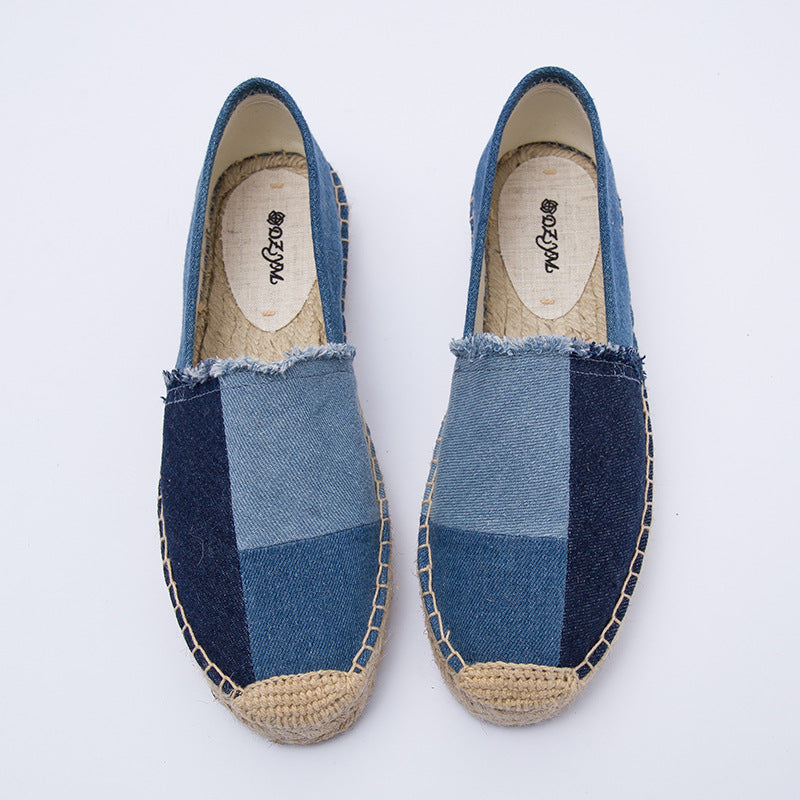 Women's & Men's Denim Platform Creative Breathable Sweat Absorbing Men's Shoes
