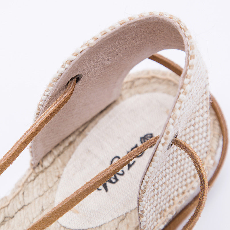 Women's Flat Round Toe Veet Skin Cross Men's Shoes
