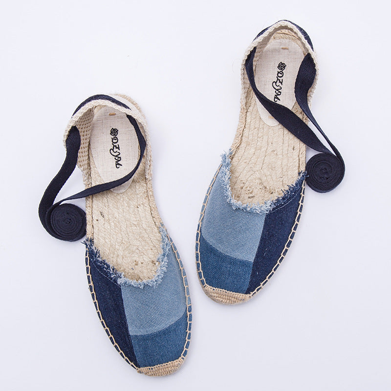 Women's Summer Flat Cross Strap Breathable Sandals