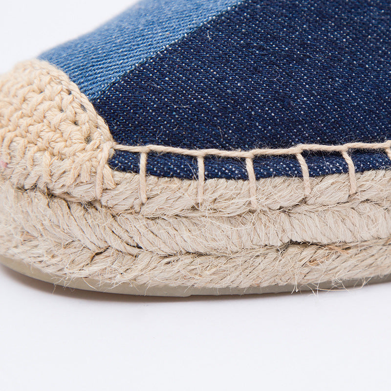 Women's & Men's Denim Platform Creative Breathable Sweat Absorbing Men's Shoes