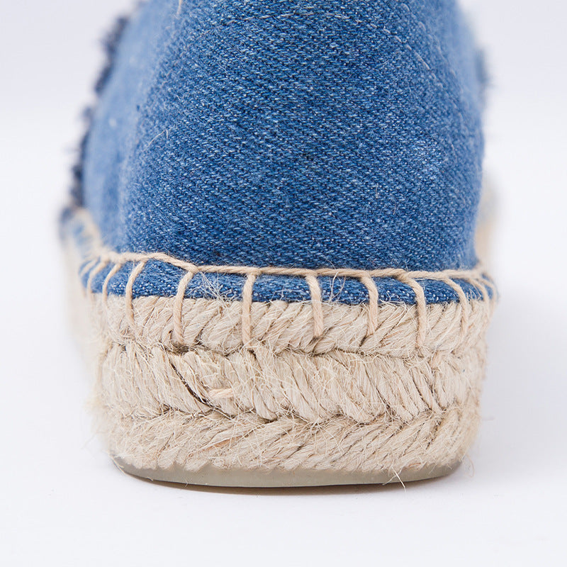 Women's & Men's Denim Platform Creative Breathable Sweat Absorbing Men's Shoes