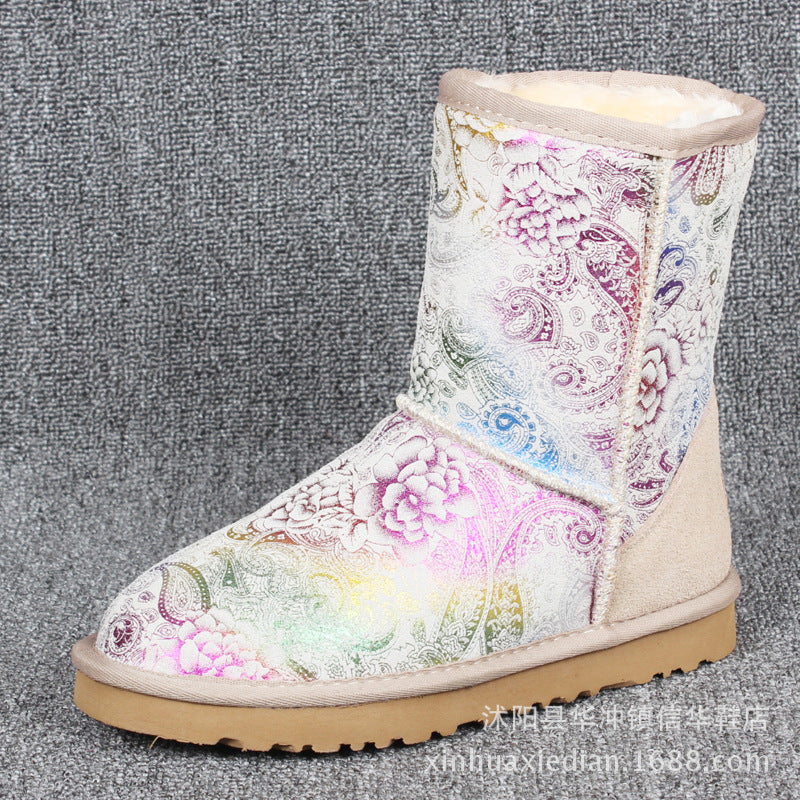 Women's & Men's Stock Special Clearance Waterproof Tendon Bottom Snow Boots