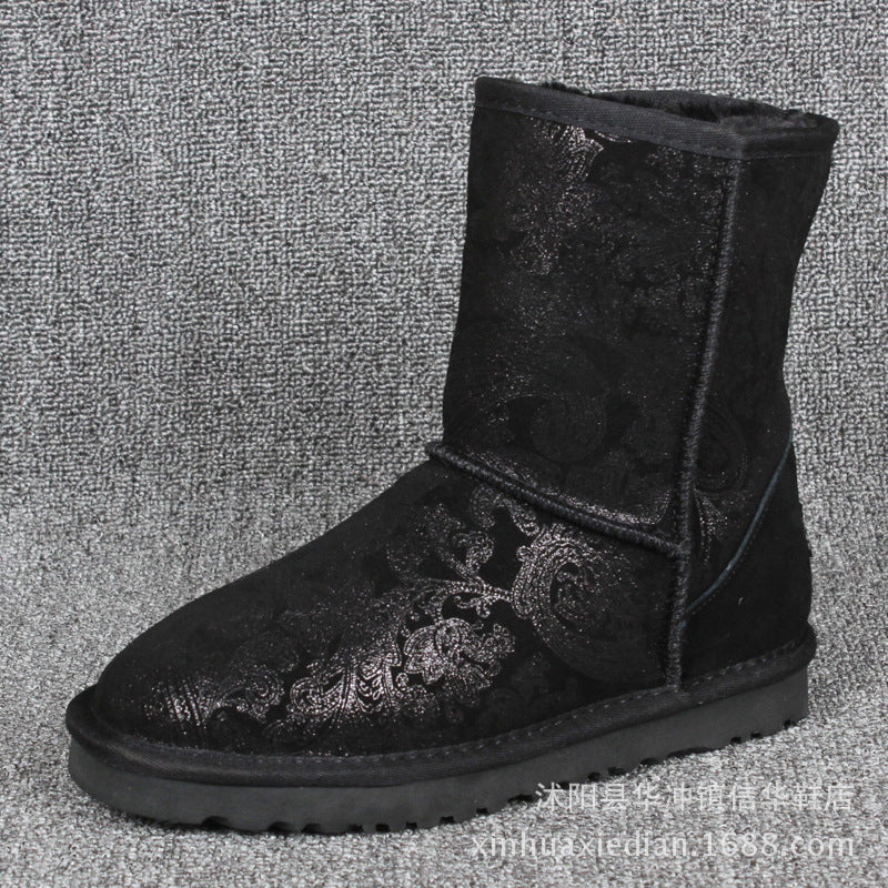 Women's & Men's Stock Special Clearance Waterproof Tendon Bottom Snow Boots
