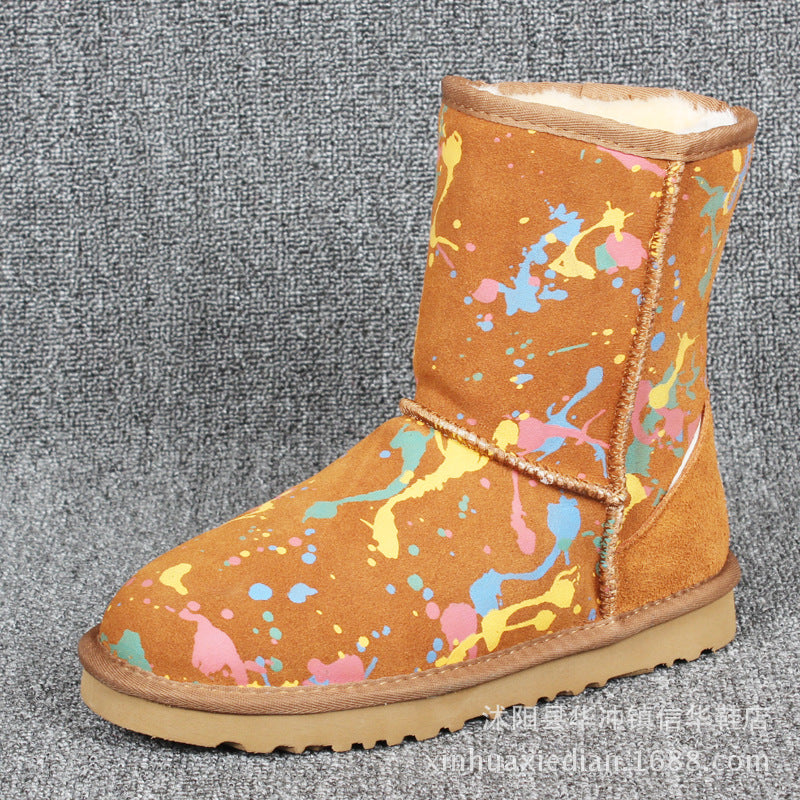 Women's & Men's Stock Special Clearance Waterproof Tendon Bottom Snow Boots