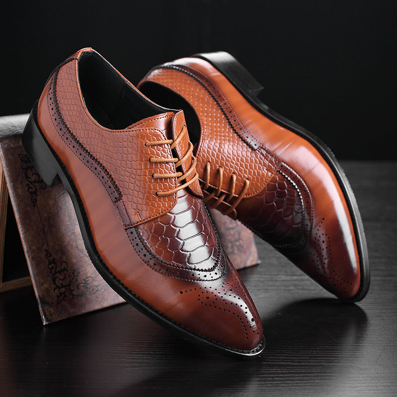 Men's Business Formal British Style Brogue Plus Sneakers