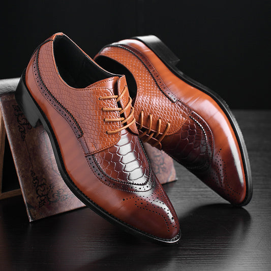 Men's Business Formal British Style Brogue Plus Sneakers