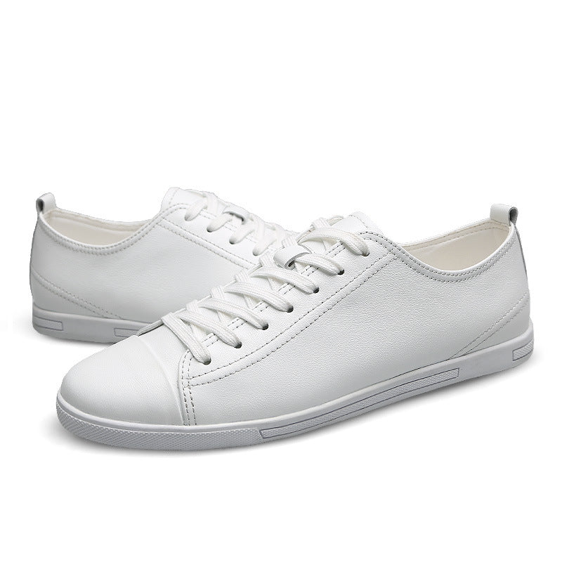 Men's Hollow Woolen Cotton Cowhide Soft Bottom Breathable Low Men's Shoes