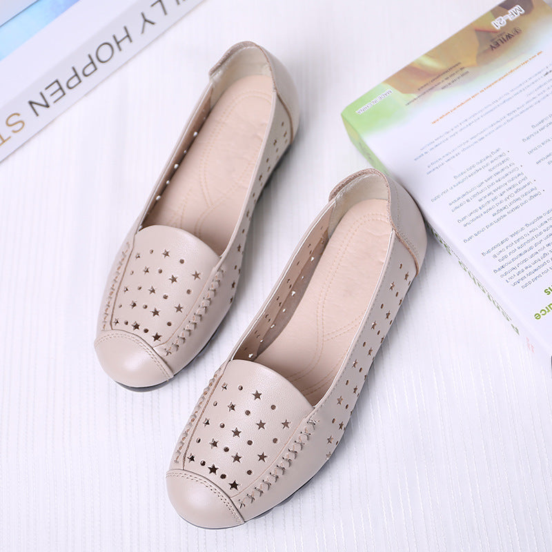 Women's Closed Toe Summer Flat Mom Plus Sandals