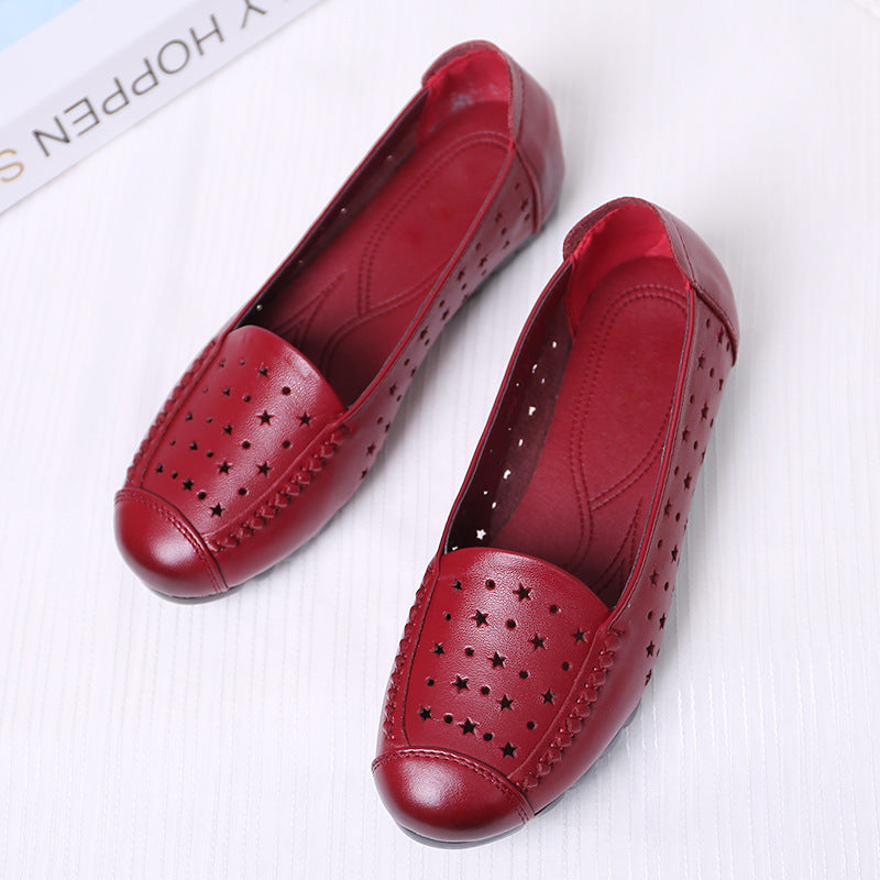 Women's Closed Toe Summer Flat Mom Plus Sandals