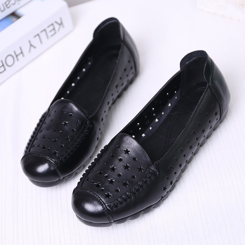 Women's Closed Toe Summer Flat Mom Plus Sandals