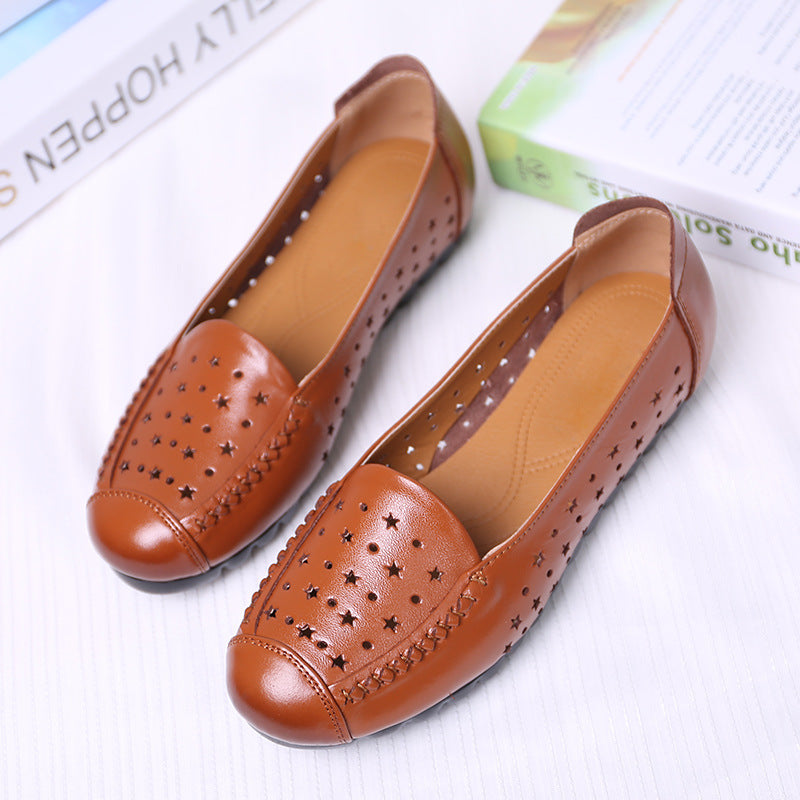 Women's Closed Toe Summer Flat Mom Plus Sandals