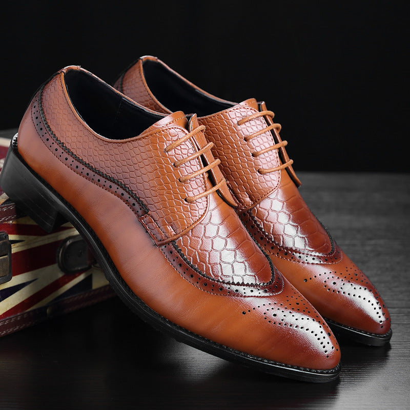 Men's Business Formal British Style Brogue Plus Sneakers