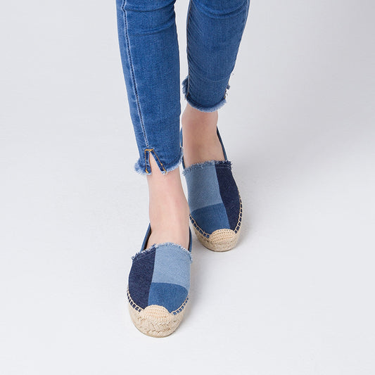 Women's & Men's Denim Platform Creative Breathable Sweat Absorbing Men's Shoes