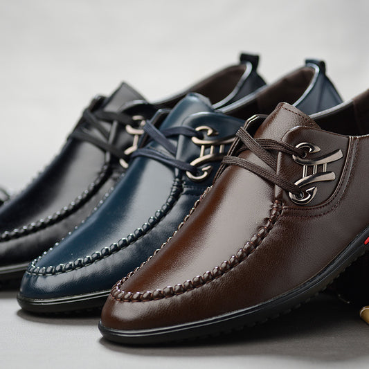 Men's Spring Business Formal Lace Up Soft Casual Shoes