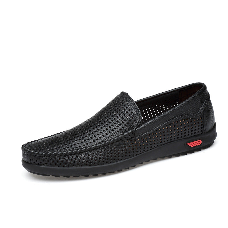 Men's Autumn Top Layer Peas Fashion Slip-on Casual Shoes