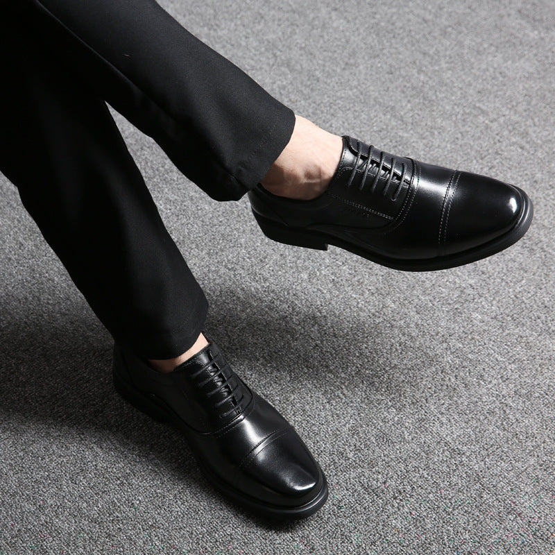 Men's Beautiful Cowhide Formal Business British Sneakers
