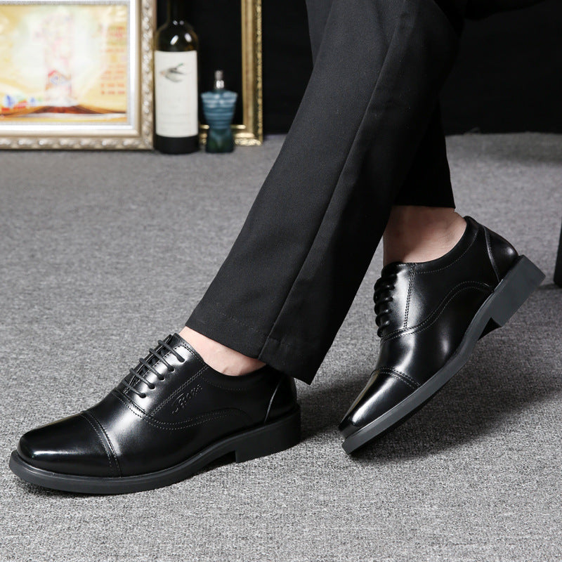 Men's Beautiful Cowhide Formal Business British Sneakers