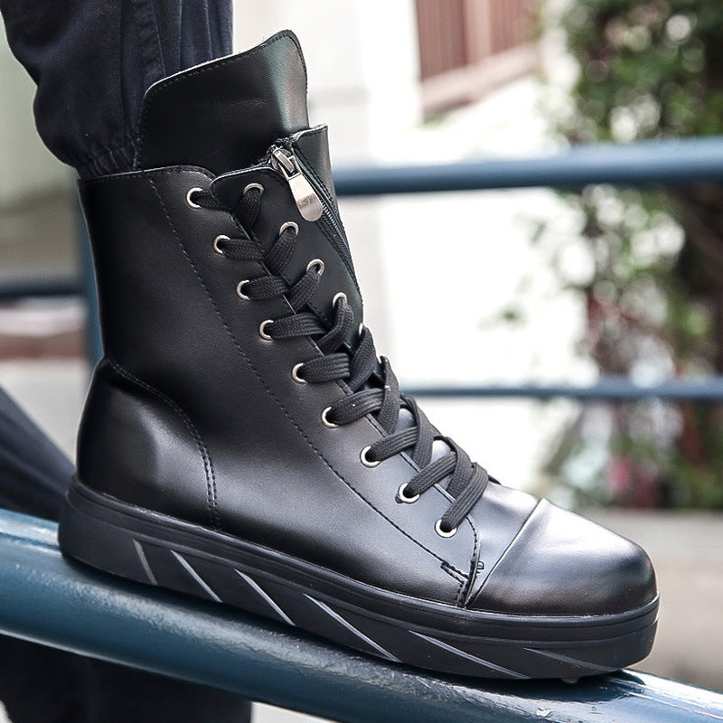 Men's Korean Trendy Unique Board Platform Muffin Sneakers