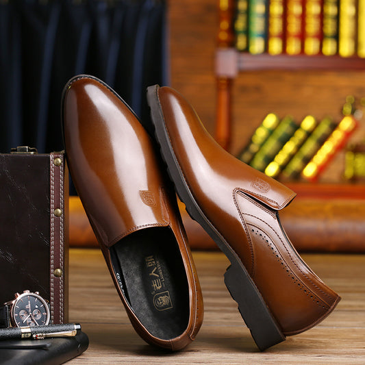 Men's Bright Business Formal Wear Patent Fashion Leather Shoes