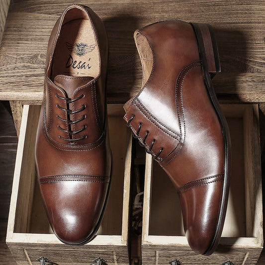 Men's Classic Formal Hand-rub Color Craft Plus Casual Shoes