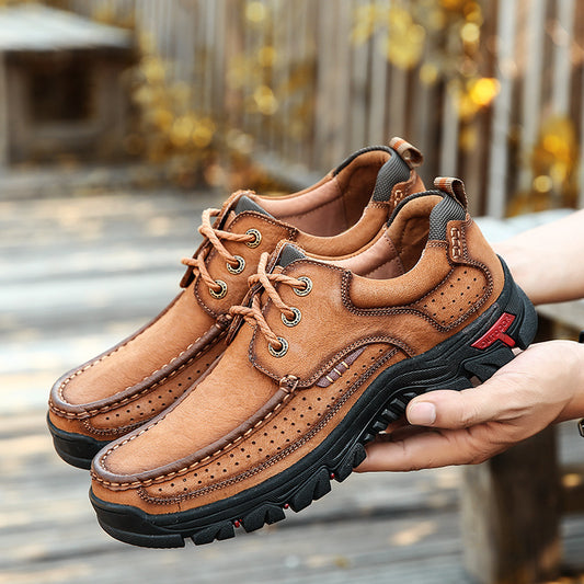 Men's Summer Breathable Hole Dad Genuine Xl Sneakers