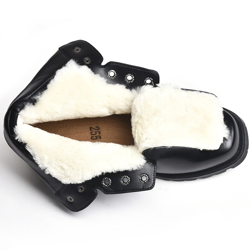 Men's Strong Rubber Wool Outdoor Genuine Cotton Men's Shoes