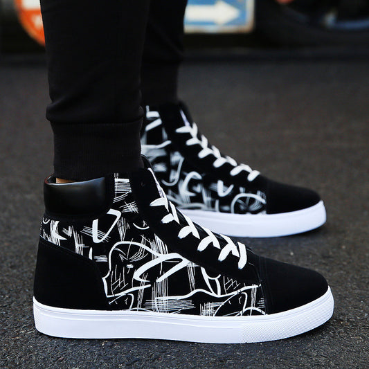 Men's Breathable Trendy Korean Style Fashionable Board Canvas Shoes