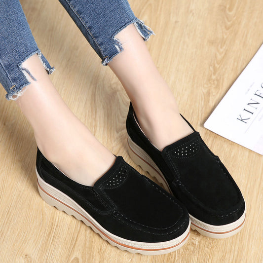 Women's Size High Mother Grinding Noise Soft Casual Shoes