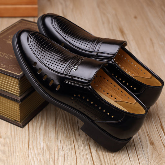 Men's Summer Business Formal Hollow Breathable Dad Sandals