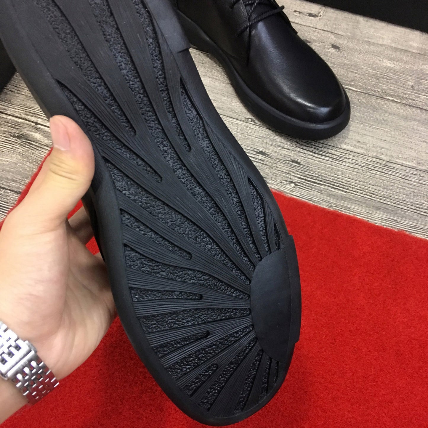 Men's Size First Layer Cowhide Pumps Breathable Casual Shoes
