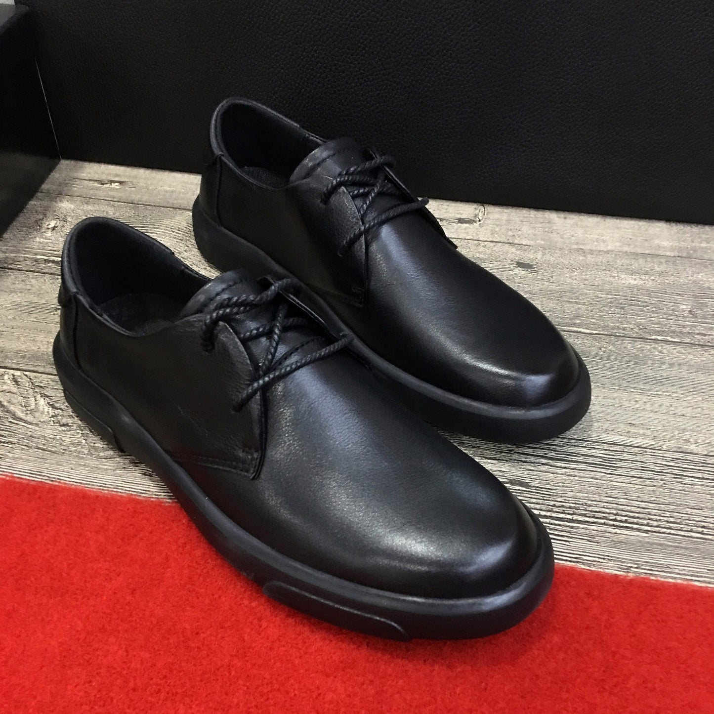 Men's Size First Layer Cowhide Pumps Breathable Casual Shoes