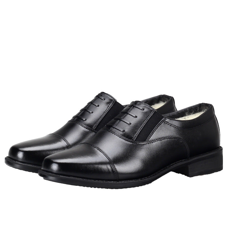 Men's Three Joint Wool Cotton Business Formal Warm Men's Shoes