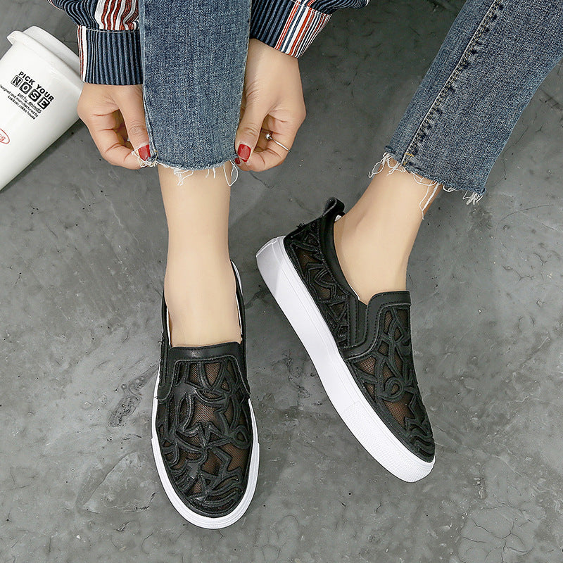 Women's Hole Summer Breathable White Korean Style Sandals