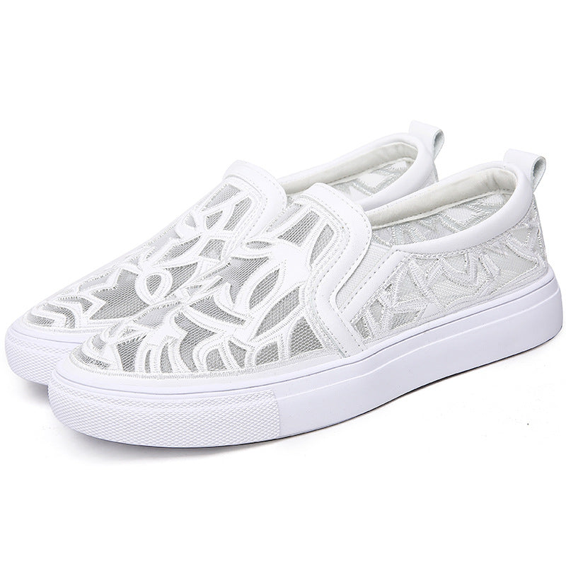 Women's Hole Summer Breathable White Korean Style Sandals