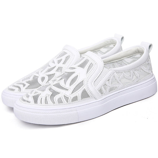 Women's Hole Summer Breathable White Korean Style Sandals